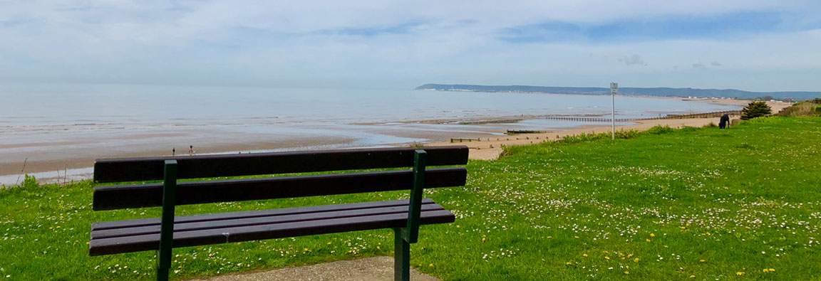 Sea view with bench